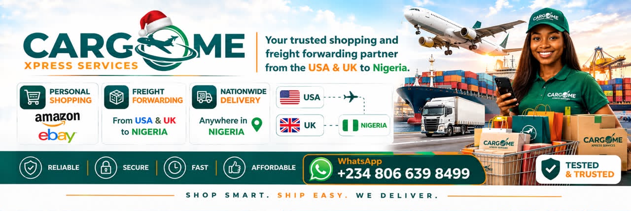 Personal Shopper & Shipping USA/UK to Nigeria | Cargome