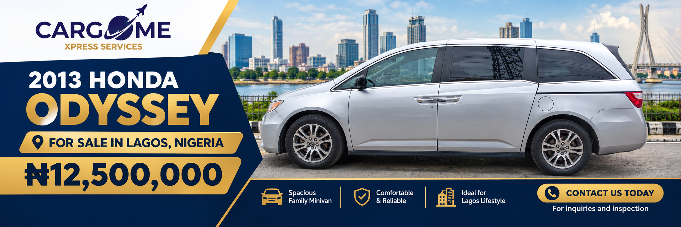 2013 Honda Odyssey for Sale in Lagos, Nigeria